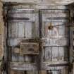 Interior. Ground floor. Interior of the double doors to milling floor.