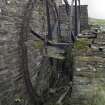 View of waterwheel pit from E.