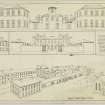 Drawing showing reconstruction by D M Walker in 4 stages as built from 1812-1860.