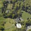 Oblique aerial view of Belleisle House with the walled garden and greenhouse adjacent, taken from the NE.