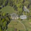 Oblique aerial view of Belleisle House with the walled garden adjacent, taken from the SE.
