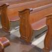 Interior. Pews. Detail