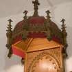 Interior. Pulpit cap. Detail