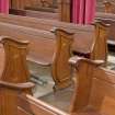 Interior. Pews. Detail