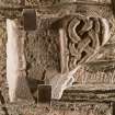 Detail of Pictish cross slab fragment