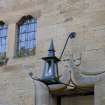 Front door lantern. Detail.