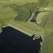 Oblique aerial view centred on the dam, taken from the WSW.