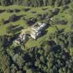 Oblique aerial view centred on the country house, taken from the S.