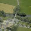 Oblique aerial view centred on the bridge, taken from the NNW.