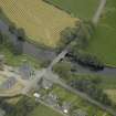 Oblique aerial view centred on the bridge, taken from the NW.