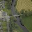 Oblique aerial view centred on the bridge, taken from the W.