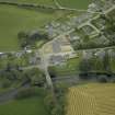 Oblique aerial view centred on the bridge, taken from the S.