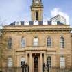 Central block and clock tower, view from SW