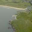 General oblique aerial view centred on the harbour with Port Errol adjacent, taken from the SE.