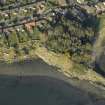 Oblique aerial view centred on the battery site, taken from the SE.