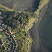 Oblique aerial view centred on the battery site, taken from the WSW.