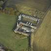 Oblique aerial view centred on the steading, taken from the SW.