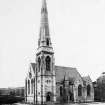 View of Trinity Congregational Church, Glasgow, from East.
Titled: 'Trinity Church. John Honeyman Arch. 967'

