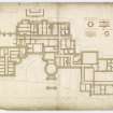 Plan of foundations and details of piping.