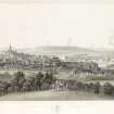 The Town of Paisley. Aquatint. 1825. Drawn by J, Clark. Pub. by Smith & Elder