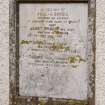 Detail of Alexander Brodie memorial plaque
