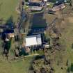 Oblique aerial view centred on the chapel, taken from the SSW.