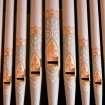 Interior. Organ pipes by Ingram & Co. Detail