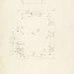 Measured sketch plan and lintel over window inscribed 'IS 16.2. RB.'