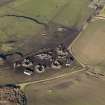 Oblique aerial view centred on the remains of the anti-aircraft battery, taken from the SSW.