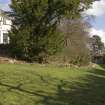 View of terraced garden