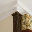 Interior. Dining Room Detail of cornice