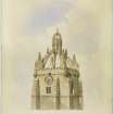 Illustration of the tower at King's College, Aberdeen.