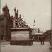 View of Kelvingrove Museum and Art Gallery and statue of Queen Victoria at the International Exhibition in Glasgow 1901.
Titled: 'Art Gallery and Queen Victoria Statue Glasgow'
