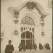 View of ornate entrance at the International Exhibition in Glasgow 1901.

