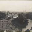 View of the river and the site of the International Exhibition in 1901 at Kelvingrove Park, Glasgow.
