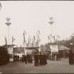 View of the entrance to the International Exhibition in Glasgow 1901.
