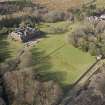 General oblique aerial view centred on the country house, taken from the SE.