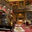 View of ground floor hall in Kinloch Castle, Highland.