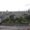 General view from the top of the Scott Monument looking S, centring on the Bank of Scotland Buildings.