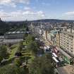 General view taken from the Scott Monument looking W, centring on the Princes Street.