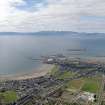 General oblique aerial view centred on South Beach with Ardrossan adjacent, taken from the SE.