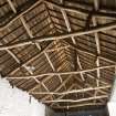 Barn. Interior. Roof structure. Detail