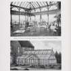 Catalogue of Horticultural Buildings by MacKenzie and Moncur
"Interior of Lounge Conservatory erected at Marine Hotel, St Andrews, Fifeshire" and "Conservatory erected at Newbold, Forres, Elginshire"