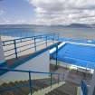 Elevated view from NE entrance taken from ESE, Gourock open air swimming pool.