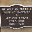 Detail of plaque.