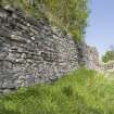 E side walling. View from S