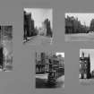 Digital copy of inner page of card folder containing photographs of Candlemaker Row. 
Edinburgh Photographic Society Survey of Edinburgh and District, Ward XIV George Square
