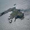 General oblique aerial view centred on Fidra Island, taken from the NE