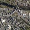 Oblique aerial view of the town centred on the bridge, taken from the WSW.