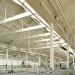 Interior. Northlit E Shed. Roof structure